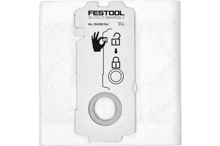 Festool stofzakken [5x] - SC-FIS-CT MINI/MIDI-2/5/CT15 - 204308