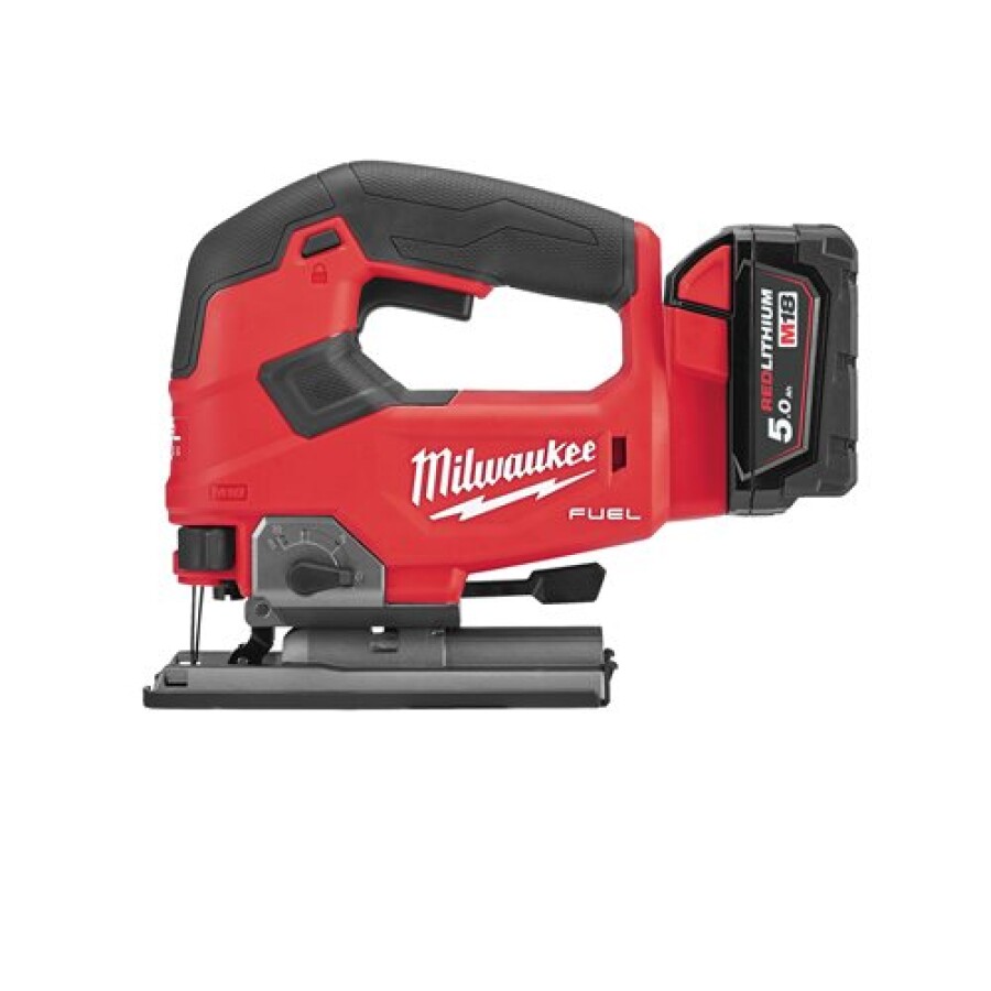 Milwaukee accu decoupeerzaagmachine - M18 FJS-502X - 18V - incl. 5.0 Ah accu&apos;s [2st] en lader in koffer