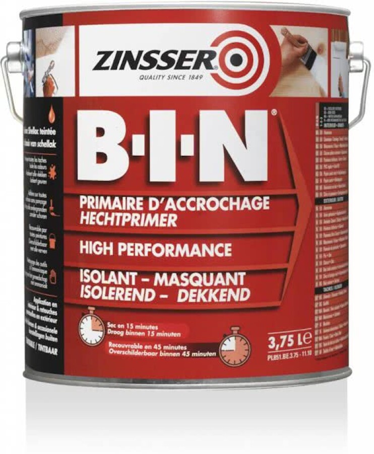 Rust-Oleum Zinsser BIN - isolerende hechtprimer - 1 liter - wit