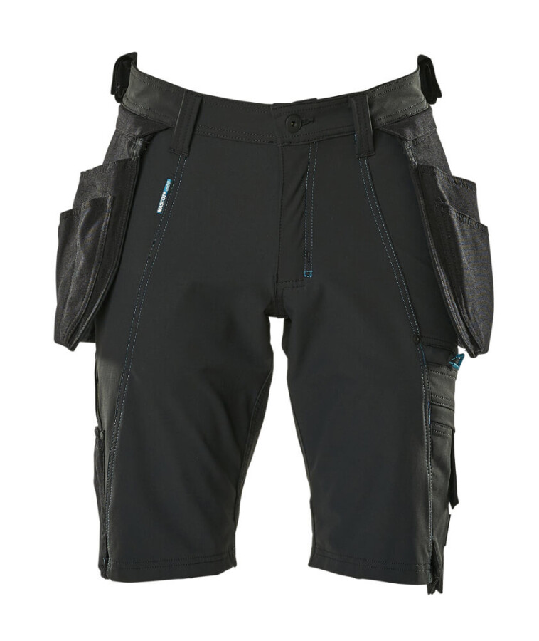 Mascot Advanced short - 17149-311 - afritsbare spijkerzakken - zwart - maat C54