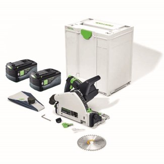 Festool accu invalcirkelzaag - TSC 55 KEB-Basic-5,2 - 18/36 V - 2x5.2 Ah accu excl. lader - in systainer