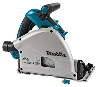 Makita accu invalcirkelzaag - DSP601ZJU - 2x18V - excl. accu en lader - met AWS zender - in Mbox