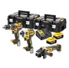 DeWALT DCK384P2T-QW 18V accu combiset incl. accu's en lader in koffers