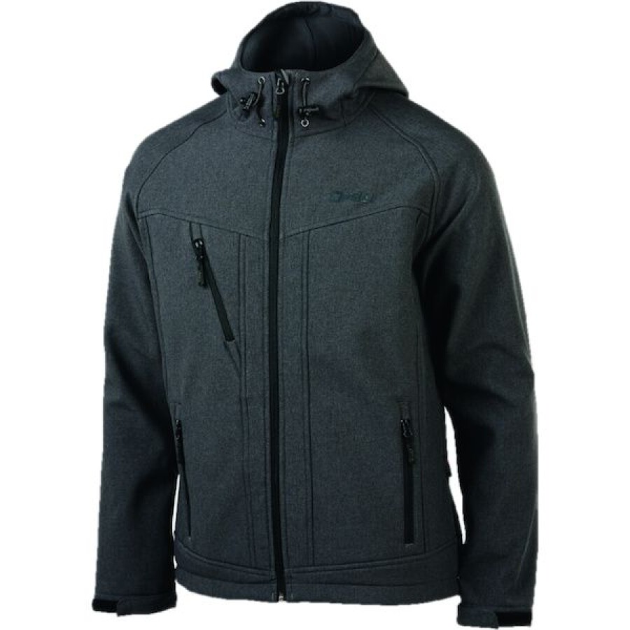 Opsial softshell jack Borah - grijs - met capuchon - maat M
