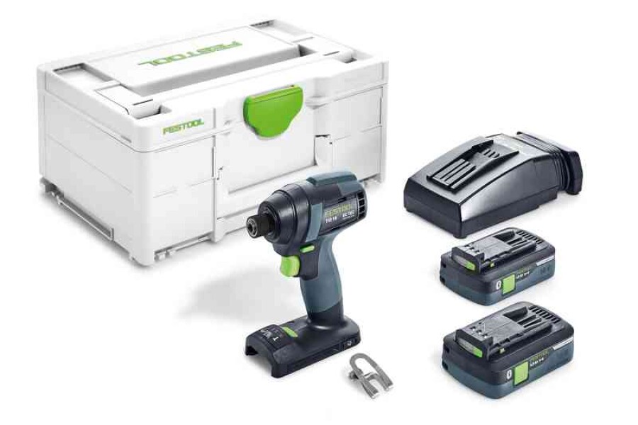 Festool accu slagschroevendraaier - TID 18 HPC 4,0 I-Plus - 18V - 2x4.0 Ah accu en snellader - in systainer SYS 3