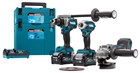 Makita accu combiset - boren/schroeven/slijpen - DK0125G301 - 40V - 2x4.0 Ah accu en snellader - 2xMbox