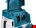 Makita accu stofzuiger - DVC866LZX1 - 2x18V - excl. accu en lader - met stofafzuigset - in doos