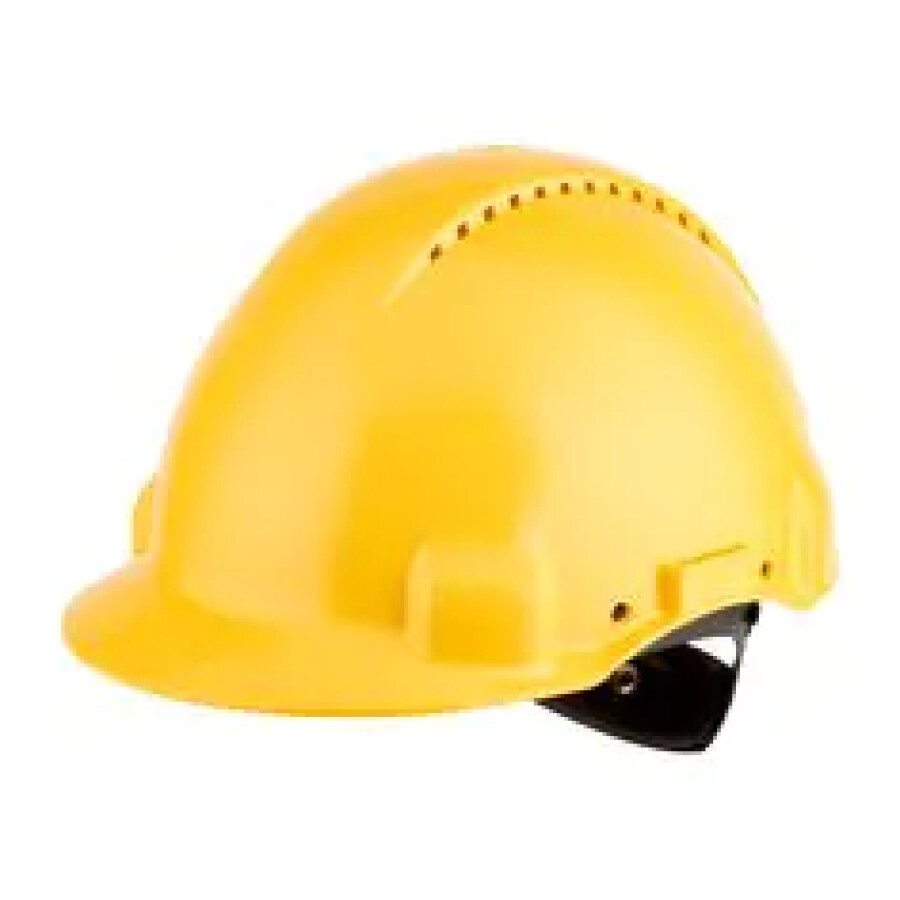 3M veiligheidshelm geventileerd met Uvicator - ratelverstelling - geel - G3000NUV-GU