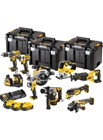 DeWALT DCK1012P4T-QW 18V XR Brushless combiset 10-delig in TSTAK koffers incl. 4x 5.0Ah accu's en lader