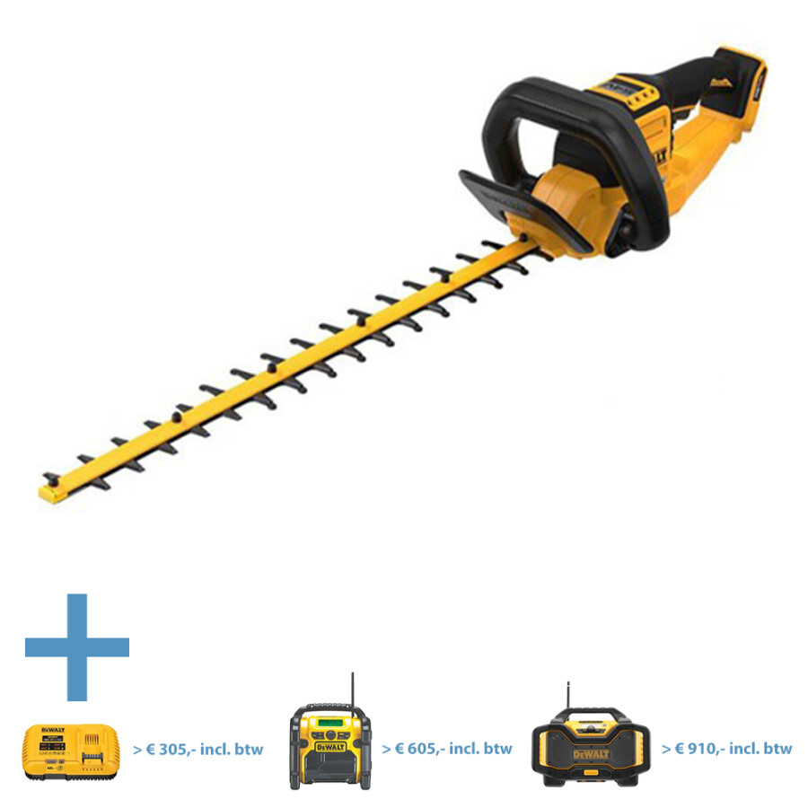 DeWALT DCMHT573N-XJ 54V XR FLEXVOLT heggenschaar 65cm excl. accu en lader