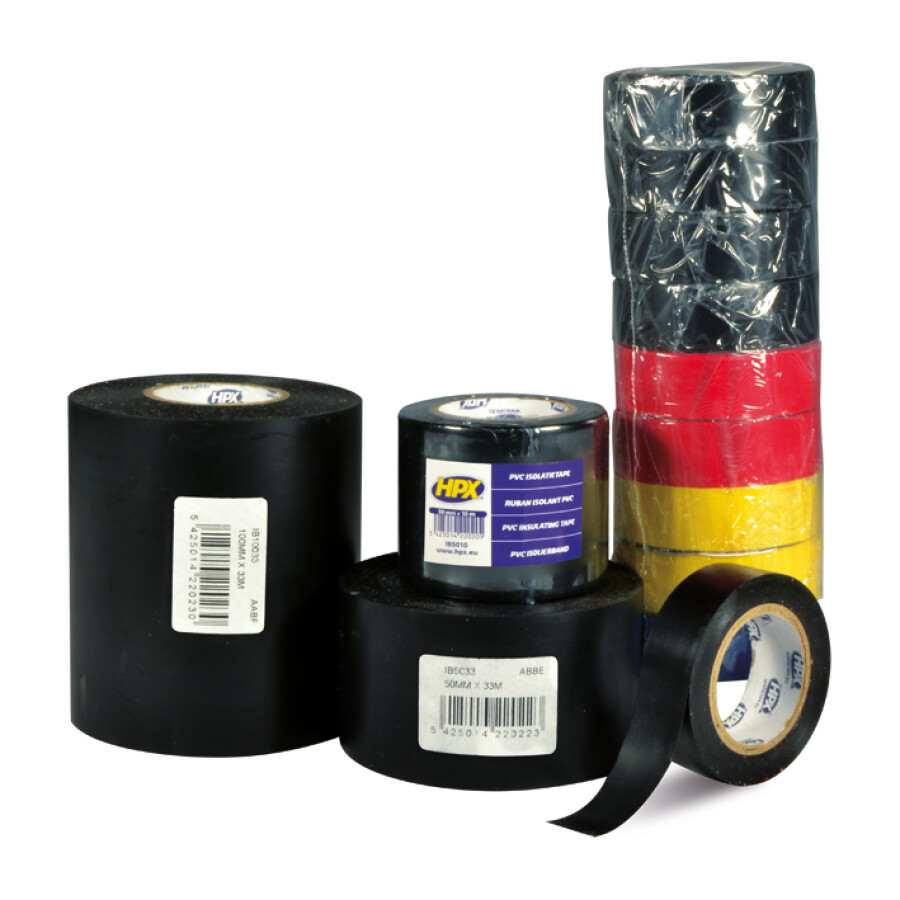 HPX - PVC isolatietape - zwart 100mm x 33m